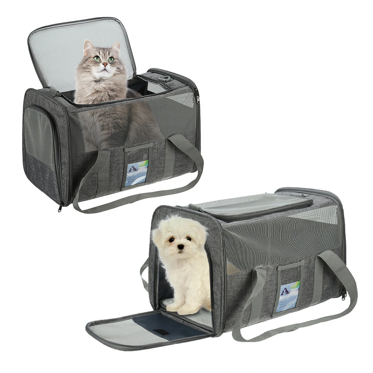 Pet Carrier Airline Approved, Soft-Sided Cat Carriers for Medium Cats Small Cats, Softy Dog Carriers for Small Dogs Medium Dogs (image for) Pet Carrier Airline Approved, Soft-Sided Cat Carriers for Medium Cats Small Cats, Softy Dog Carriers for Small Dogs Medium Dogs